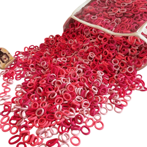 50 stuks haarscrunchies, mixkleuren, elastische kinderscrunchies, kleurrijke haaraccessoires, siliconen paardenstaarthouders, zachte haarscrunchies