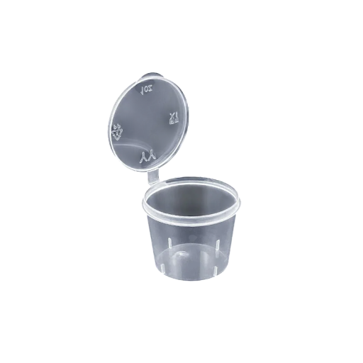 50 stuks plastic sauscontainers 25 ml met deksels Wegwerpcontainers voor dressings sojasaus kruiden magnetron vaatwasser vriezer herbruikbaar