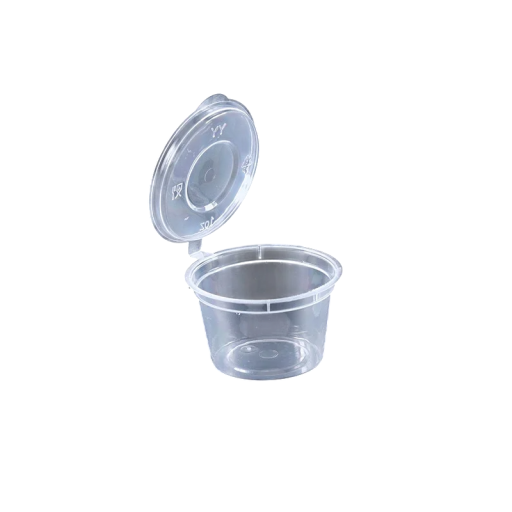 50 stuks plastic sauscontainers 30 ml met deksels wegwerpcontainers voor dressings sojasaus kruiden vaatwasser magnetron vriezer herbruikbaar