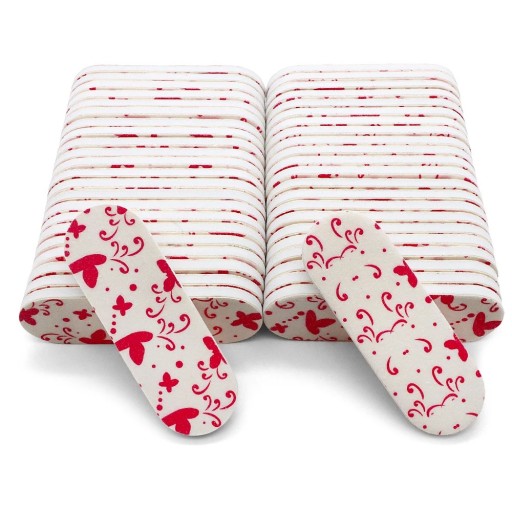 50 sztuk pilników do paznokci 6 x 1,9 cm Jednorazowy blok szlifujący EVA gąbka Papier ścierny Profesjonalna manicure pedicure salon