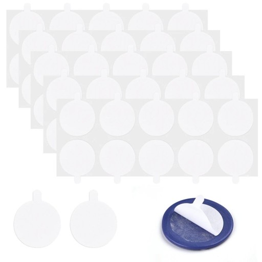 50 unidades de Etiquetas redondas autoadhesivas de doble cara de 28 mm para pegar sellos de cera en sobres, anuncios y invitaciones