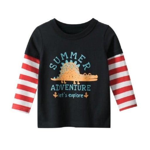 Pojkar långärmad T-shirt B1420