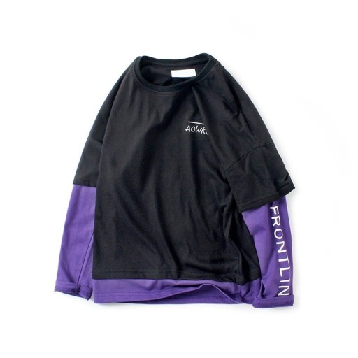 Pojkar långärmad T-shirt B1602