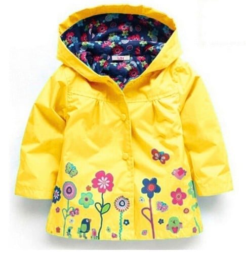 Vår/höst barnjacka - Gul