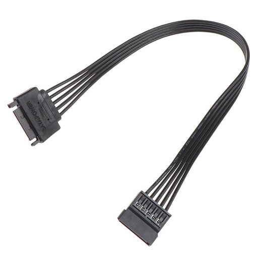 Kabel 15-stifts SATA M/F för SSD / HDD