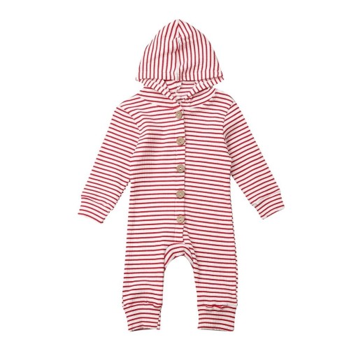 Randig jumpsuit för spädbarn T2723
