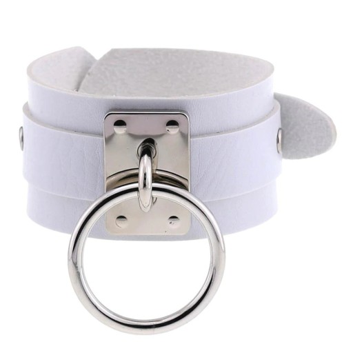 Bredt läderarmband