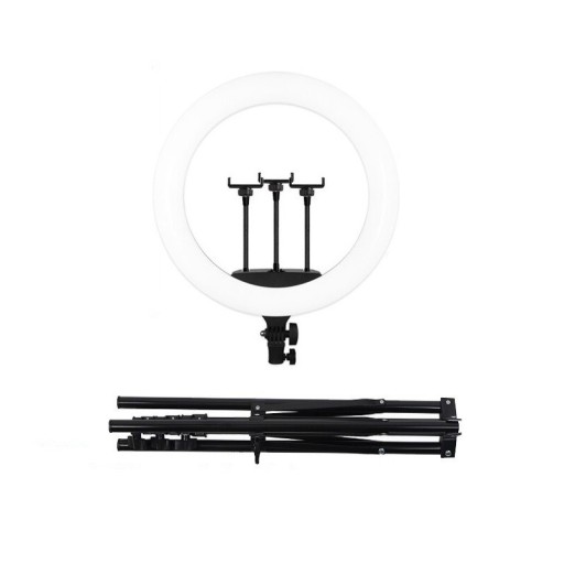 Cirkulärt LED-ljus 45 cm med stativ