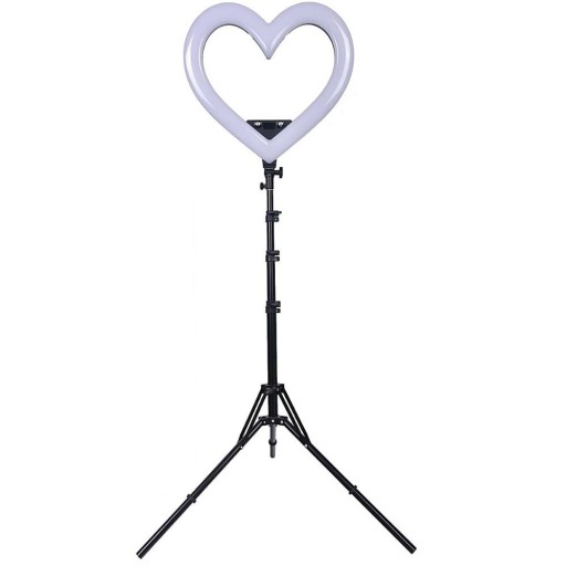 Hjärtformad LED-ringlampa 19"