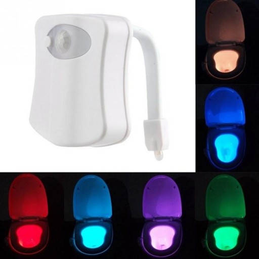 LED toalettlampa med rörelsedetektor