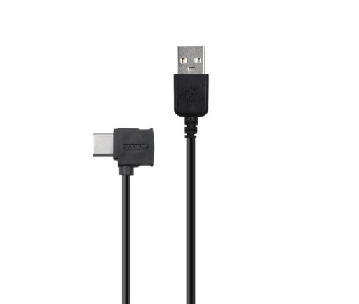 Vinklad USB till USB-C M/M anslutningskabel 35 cm