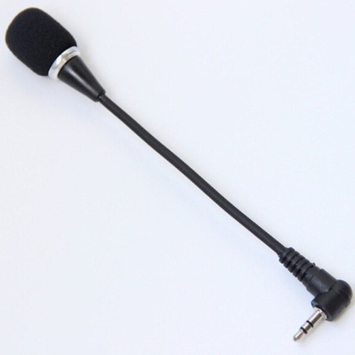 Mikrofon med vinklad 3,5 mm jack-kontakt