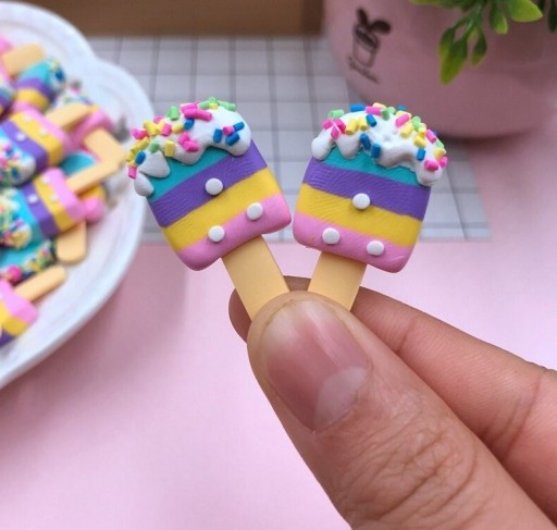 Mini popsicle dekorationer 5 st