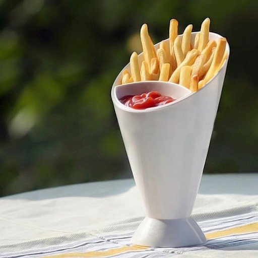 2-i-1 pommes frites och såsskål