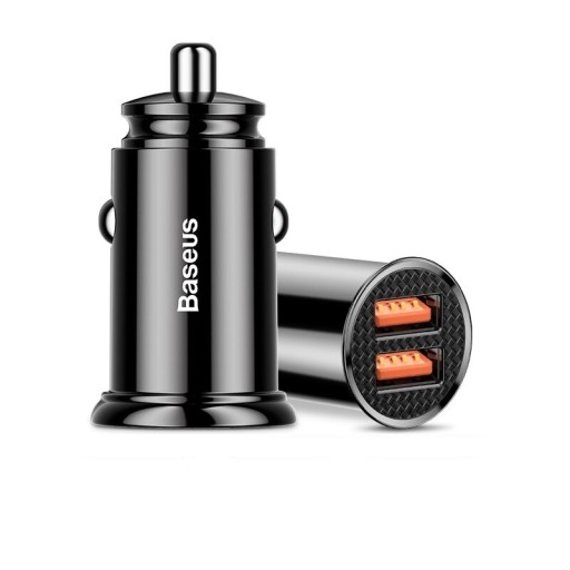 Dubbel USB snabbladdningsadapter för billaddare