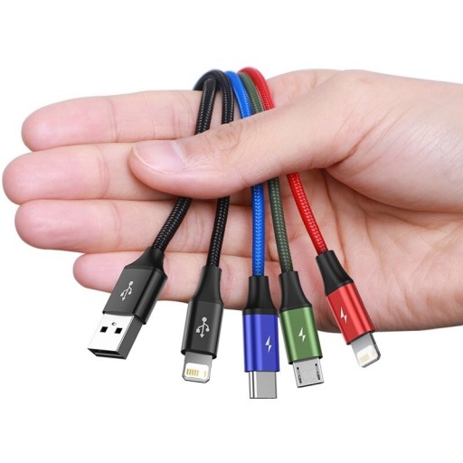 4-i-1 USB-laddningskabel