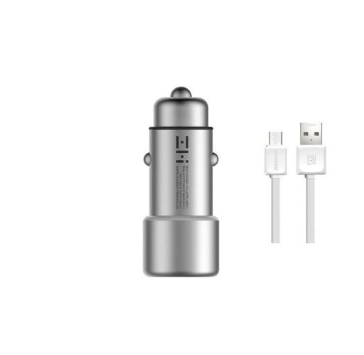 Dubbel USB-billaddare med kabel K864