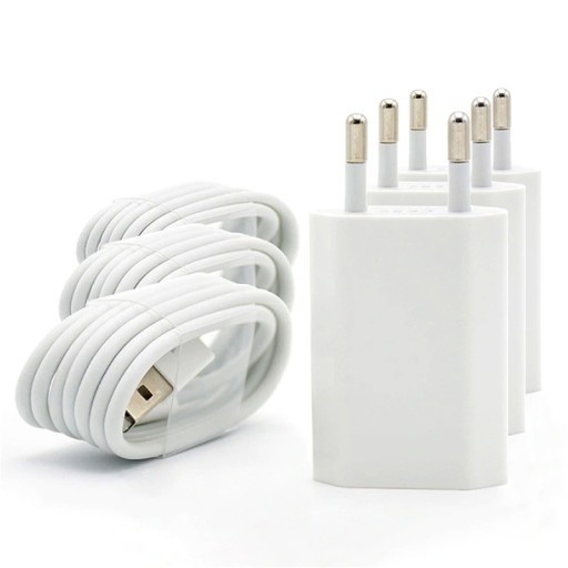 Laddare för Apple iPhone Lightning 3 st