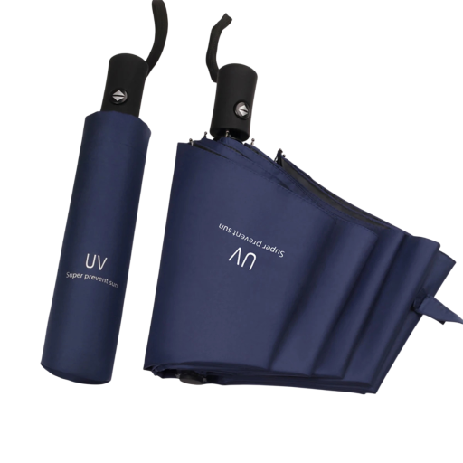 56 x 98 cm Guarda-chuva Automático Dobrável Compacto para Viagem Guarda-chuva Resistente ao Vento para Proteção Contra a Chuva