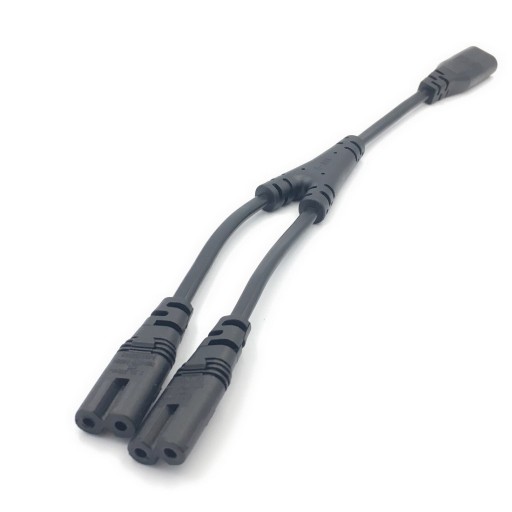 Strömkabel C8 till 2x C7 M/F