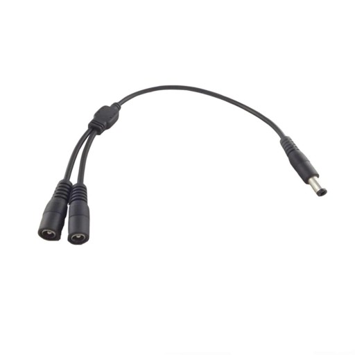 Likströmskabel 5,5 x 2,5 mm för CCTV 30 cm