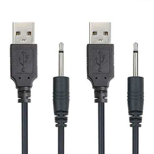USB strömkabel DC 2,5mm 2 st K1053