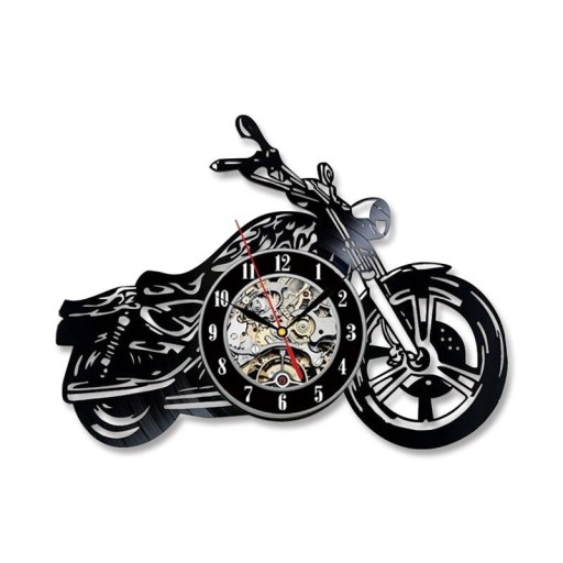 Motorcykel väggklocka