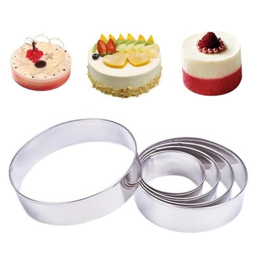 Rostfria dessertformar 5 st
