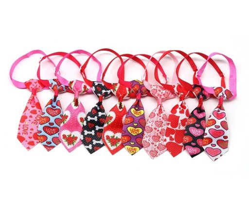 Krage med slips 10 st