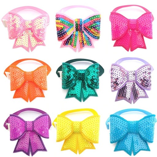 Krage med glitterrosett 30 st