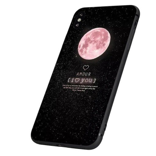 Skyddsskal till iPhone - Pink Moon