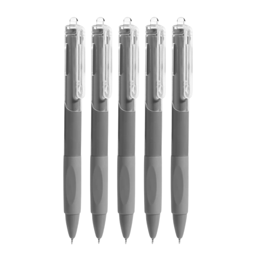 5er-Set Gelschreiber, 0,5 mm, schnelltrocknende schwarze Tinte, glatter Druck, Kugelschreiber, Schul- und Bürobedarf, Schreibwaren, 15 x 3 x 1,5 cm