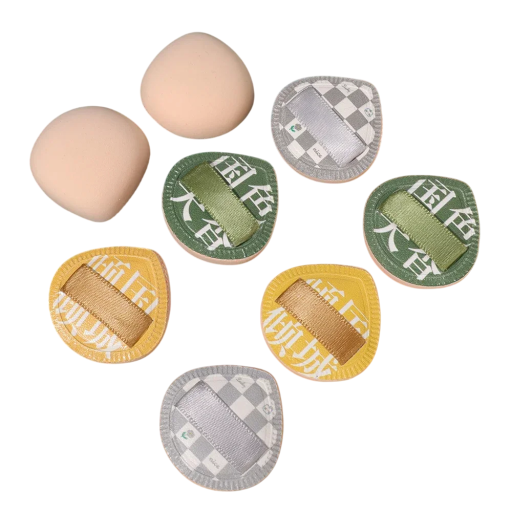 5er Set Mini-Fingerschwämmchen 3,6 x 3,5 cm Kosmetikquasten für detailliertes Make-up Concealer und Make-up Feine Gesichtsapplikatoren