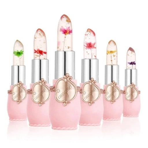 6 pcs ensemble de rouges à lèvres en gel Change de couleur selon la température et l'humidité des lèvres Formule hydratante résistante à l'eau