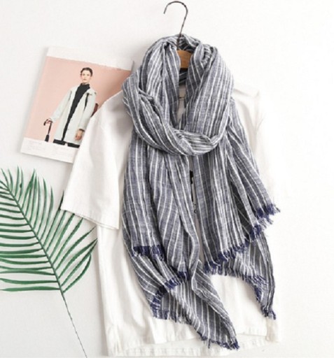 Randig scarf för män J2082