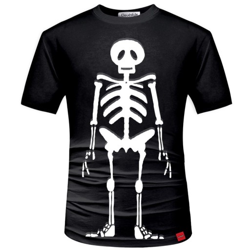 Herr 3D T-shirt - Skelett