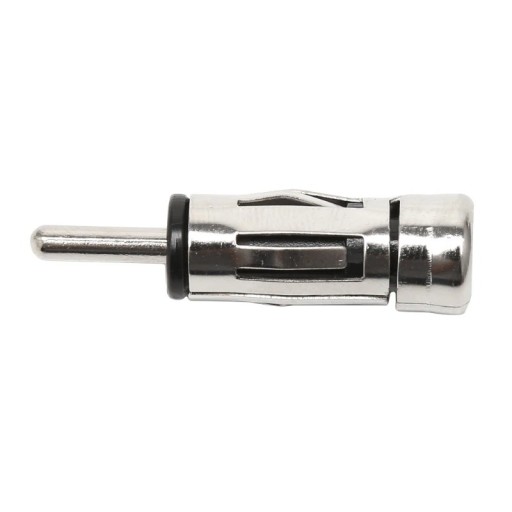 Antennadapter ISO DIN för bilradio Reducer mellan antennens kontakt och radio Metallkropp med PVC-element Mått 4 x 0,9 cm