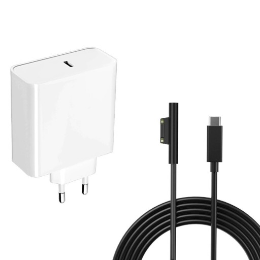 65W PD-oplader til Microsoft Surface Pro/Go/Book