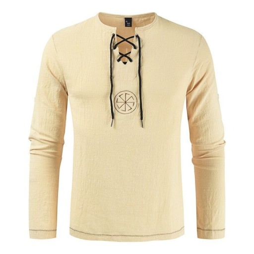 T-shirt med snörning för män F799
