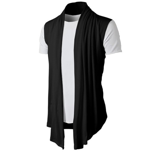 Kortärmad cardigan för män F1119