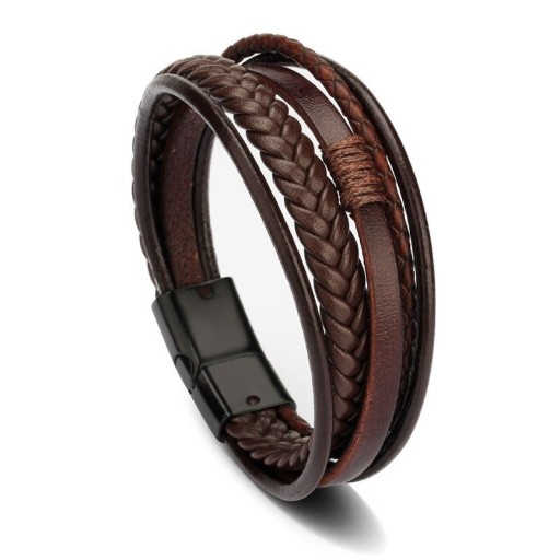 Läderarmband för män H585