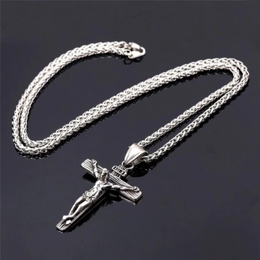 Herrhalsband med kors