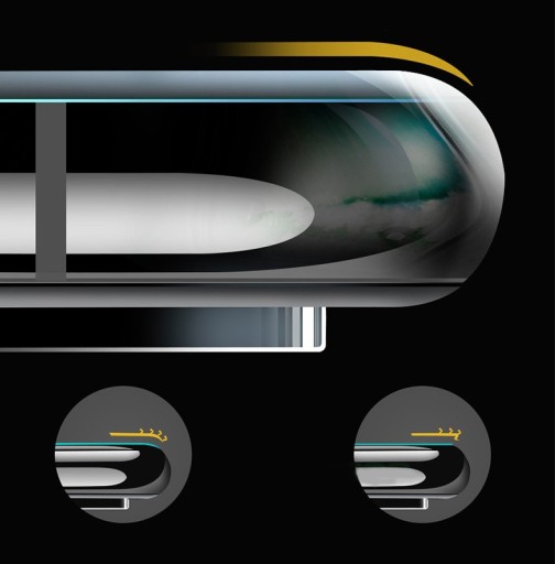 6D-Schutzglas für iPhone X XS