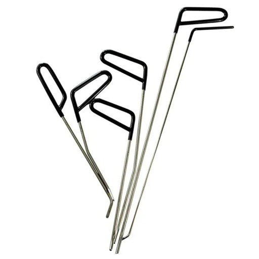 6x Dent Repair Rods for Cars Hand Tools Made of Stainless Steel PDR Tools for Bodywork Alignment Without Painting