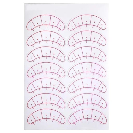 70 pcs Autocollants pour les yeux pour l'extension de cils Tapis autocollants de cartographie pour cils Bandes de protection jetables pour stylistes
