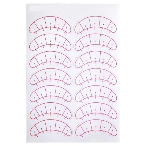 70 pezzi Adesivi per occhi per allungamento ciglia Pad adesivi per mappatura ciglia Strisce protettive monouso per lash stylist