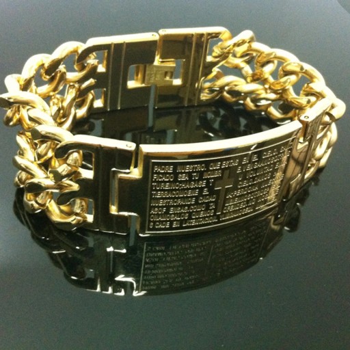 Bredt armband för män