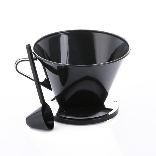 Kaffedropp i plast med måttkopp