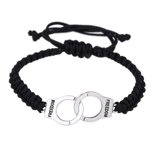 Stickat pull-up armband med handbojor