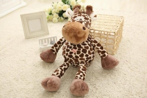 Plyschgiraff - bomull - 20 cm